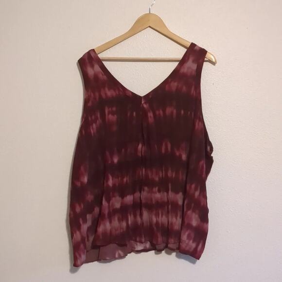 Torrid red and pink tie dye tank top size 4 - Picture 4 of 4